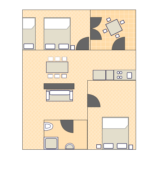 Schema essenziale dell'appartamento - A2 - 4+1